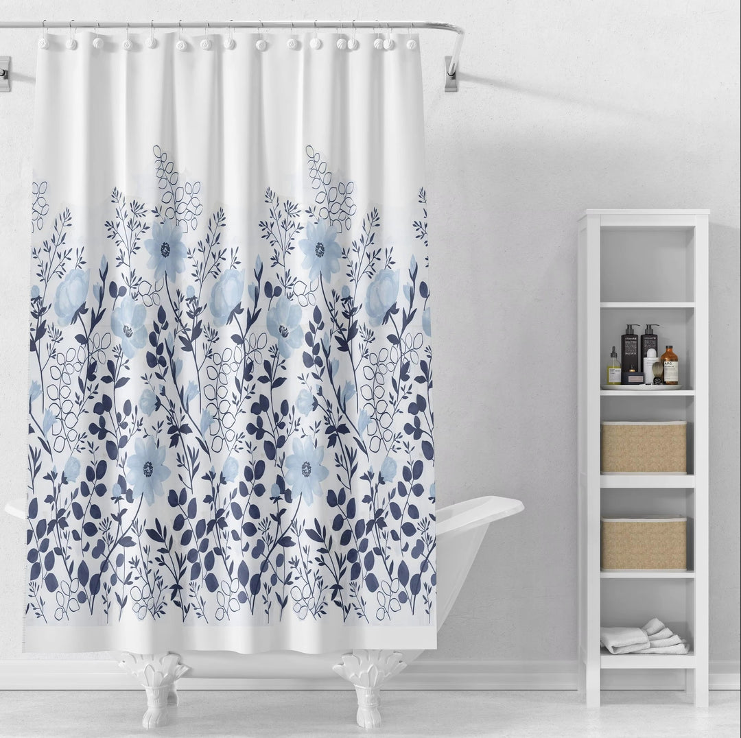 Duschvorhang Skanto mit Blumenmuster