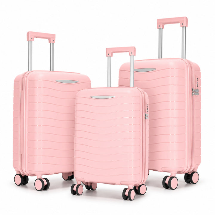 Hartschalenkoffer-Set mit innovativer Taschenorganisation Skanto