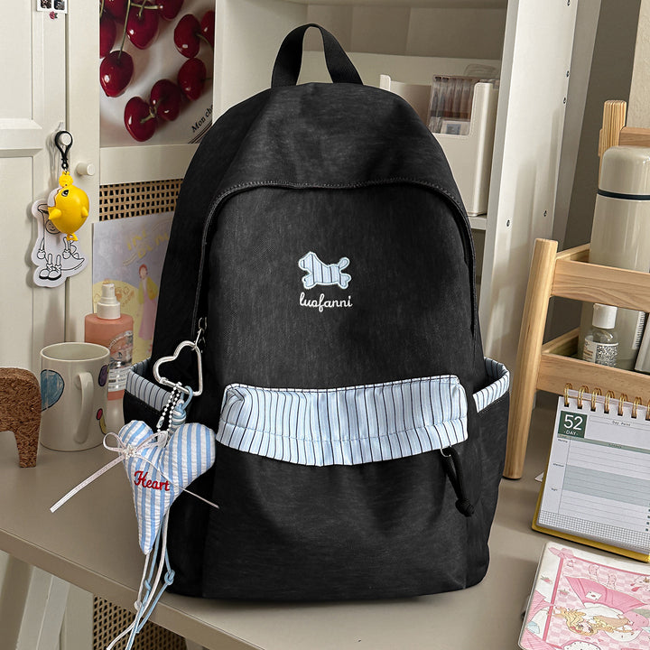 Lässiger Schulrucksack mit vielen Taschen