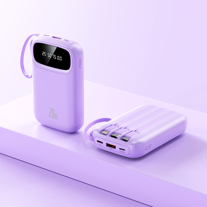 Hochleistungs-Powerbank mit integriertem Ladeadapter Skanto