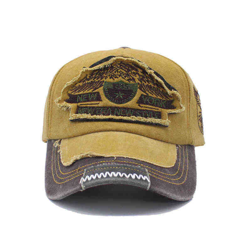 Herren Distressed Denim Cap Skanto