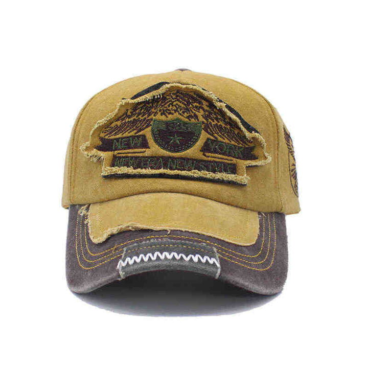 Herren Distressed Denim Cap Skanto