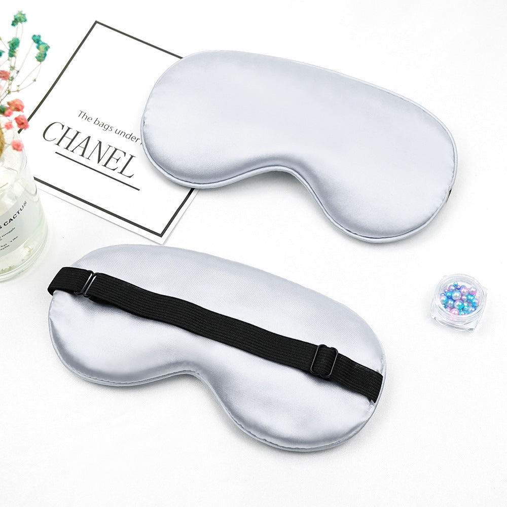 Unisex luxuriöse Seiden-Schlafmaske mit konturiertem Augenausschnitt und verstellbarem Gummiband Skanto