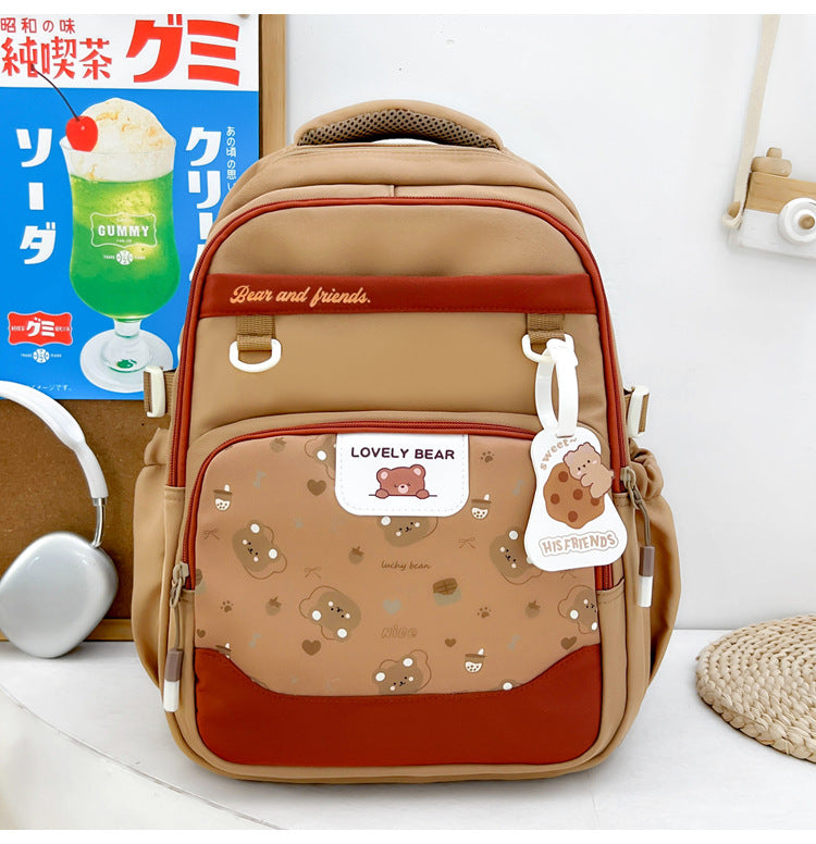 Niedlicher Schulrucksack mit Tiermotiv Skanto
