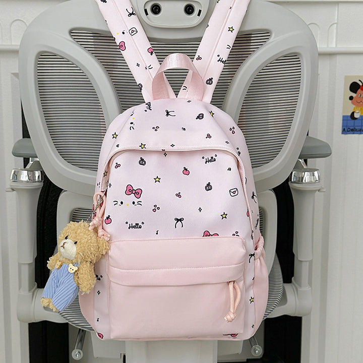 Mini-Schulrucksack mit niedlichem Charakter-Motiv