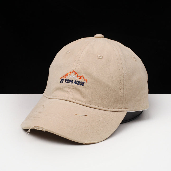 Damen Baseballkappe aus Baumwolle im Used-Look mit Stickerei Skanto