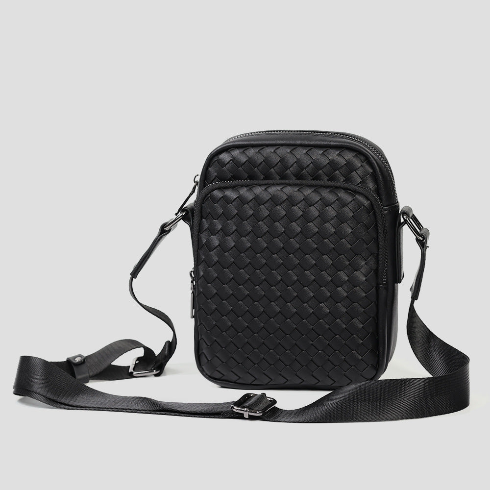 Praktische Umhängetasche mit geflochtenem Design Skanto
