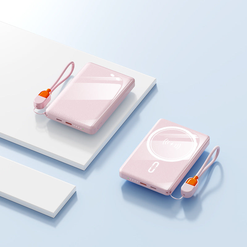 Tragbare Powerbank mit kabelloser Ladeoption und High-Speed-Technologie Skanto
