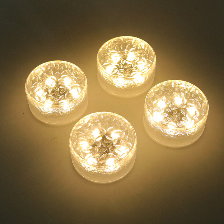 LED-Solar-Bodenleuchten aus mattiertem Glas Skanto