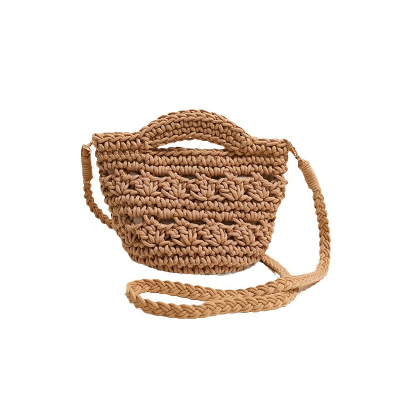 Verspielte Makramee-Handtasche mit strukturierter Oberfläche Skanto