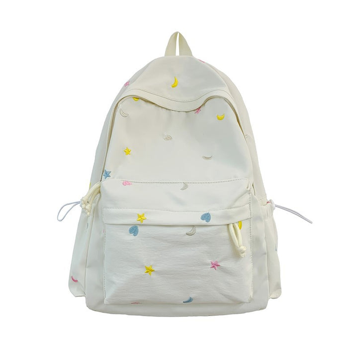 Rucksack Skanto mit gesticktem Stern- und Mondmuster
