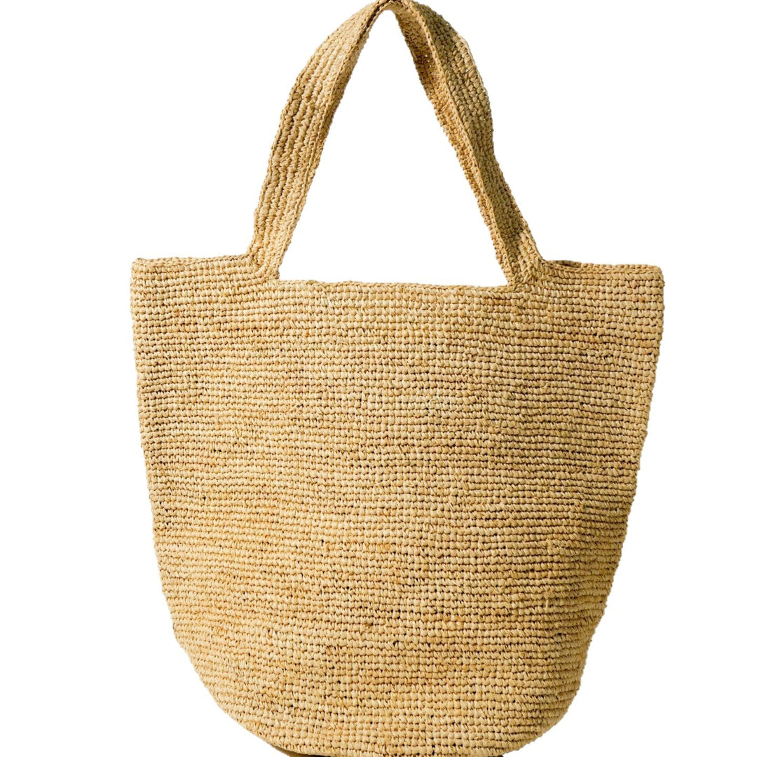Handgefertigter Stroh-Shopper Skanto