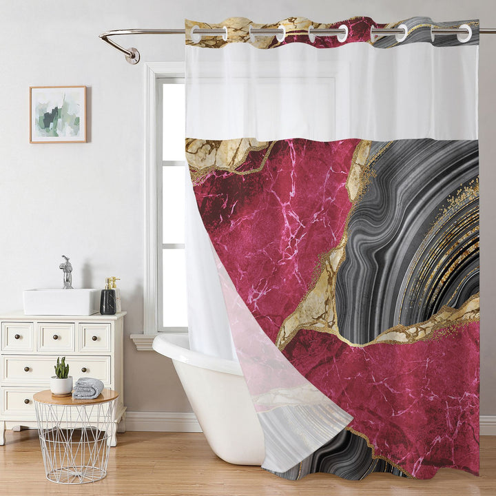 Eleganter Duschvorhang mit Marmordesign Skanto