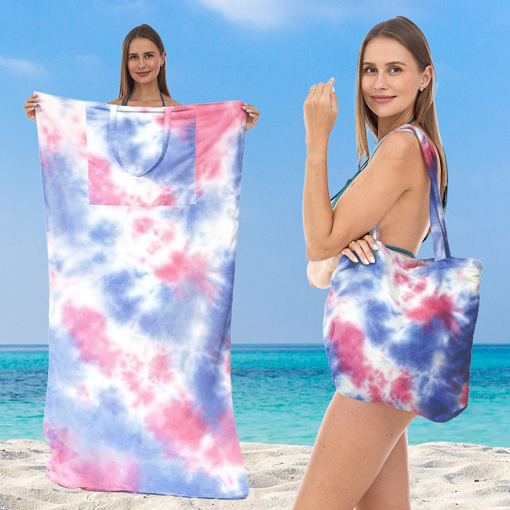 Strandtuch mit elegantem Blumenmuster Skanto
