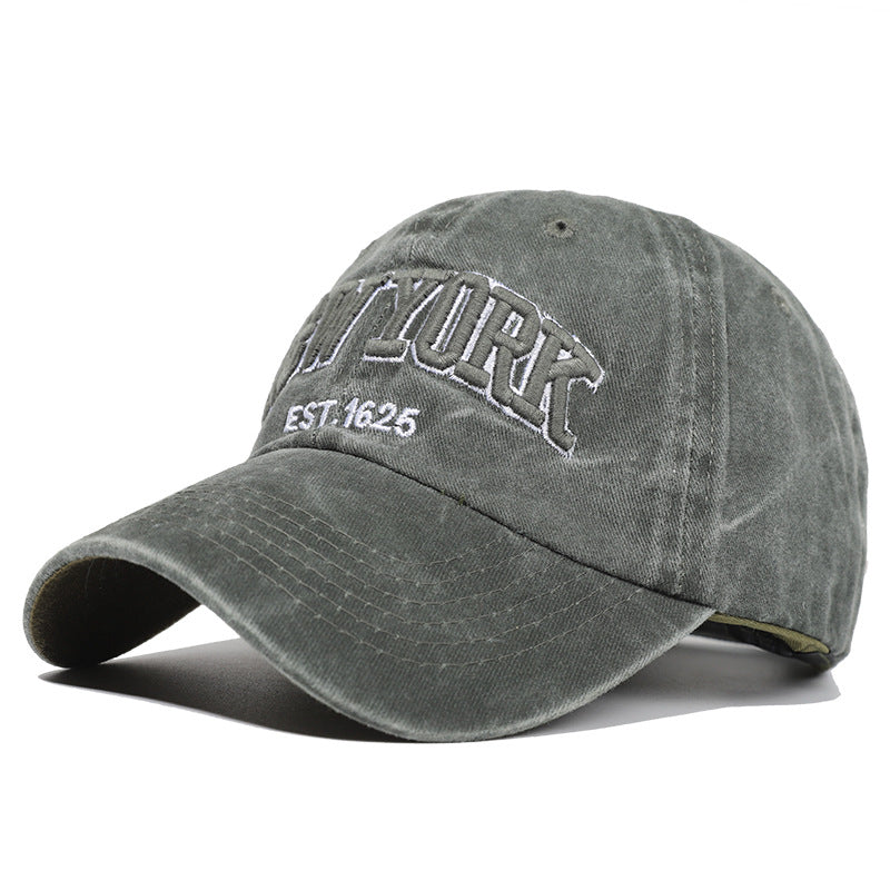 Herren Distressed Bestickte Dad Hat Skanto