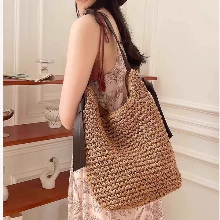 Handtasche aus hochwertigem Naturmaterial mit weichem Griff Skanto
