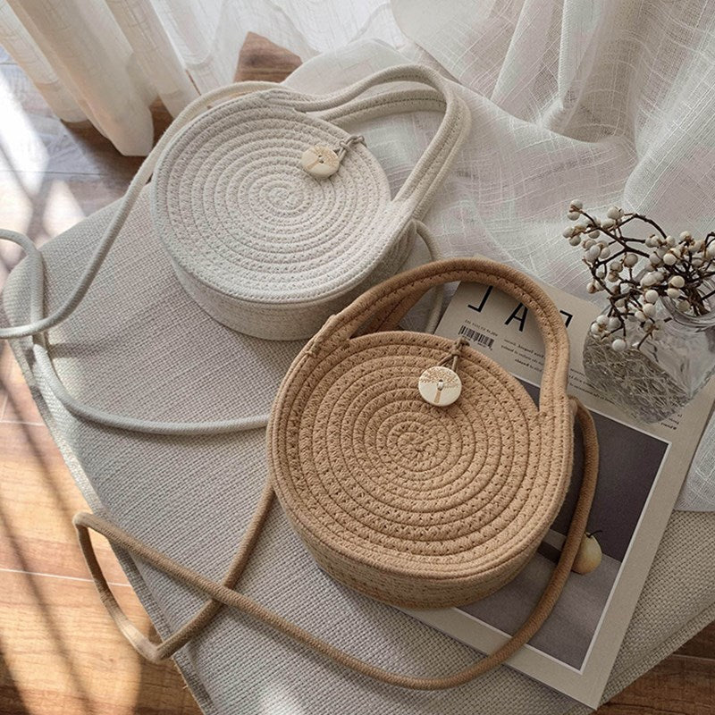 Handgeknüpfte Rundtaschen mit elegantem Design Skanto