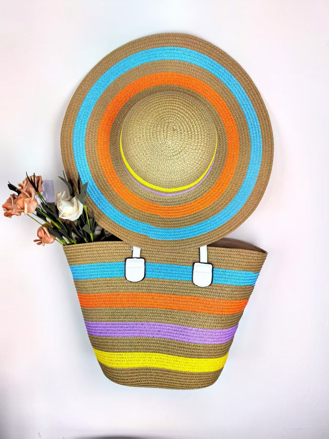 Strandtasche mit passendem Sonnenhut Skanto