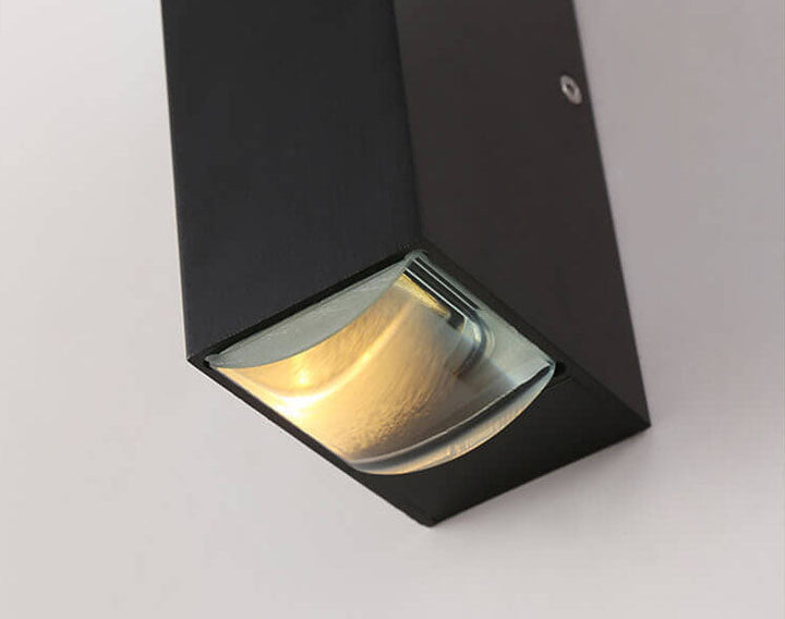 Skanto | Rechteckige LED-Wandleuchte | Wasserdicht und modern | Schwarz