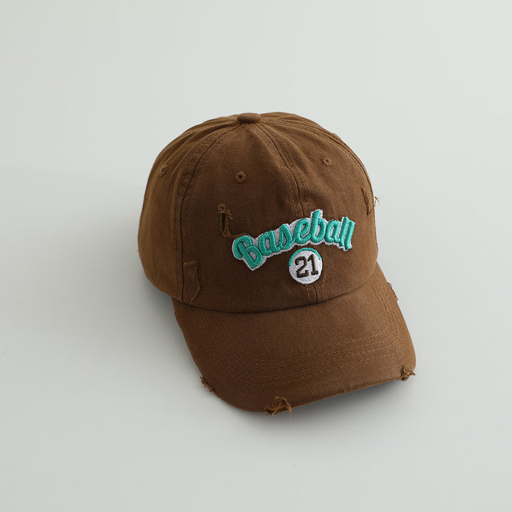 Herren Distressed Baumwoll-Baseballkappe Skanto