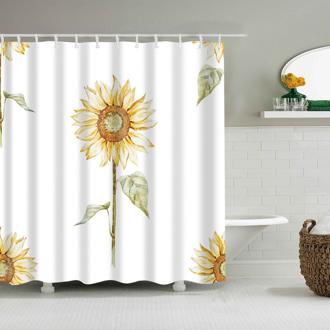 Duschvorhang Skanto mit Blumenmuster