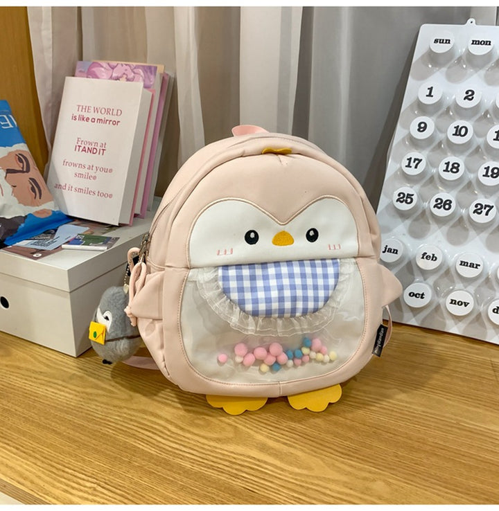 Niedlicher Mini-Schulrucksack für Kinder mit Pinguin-Motiv
