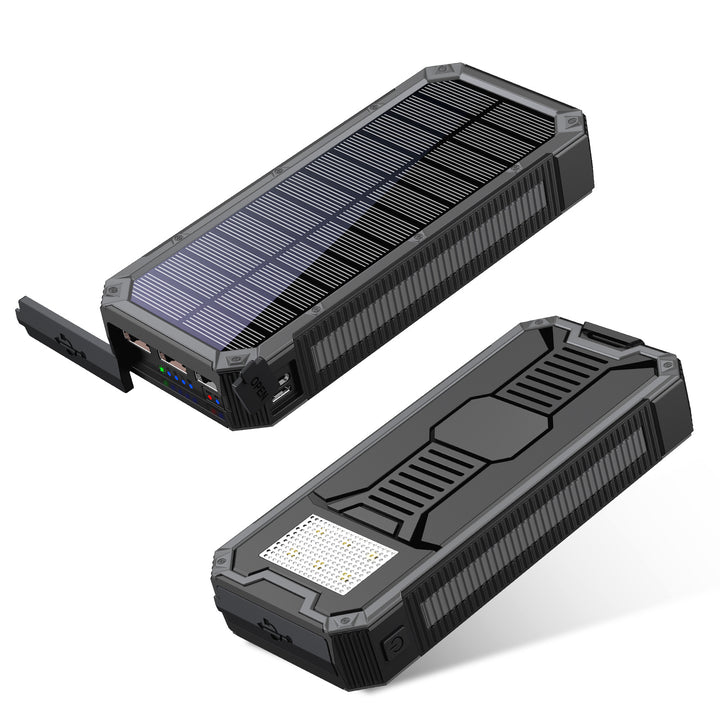 Solar Powerbank mit integrierter Taschenlampe und Schnellladefunktion Skanto