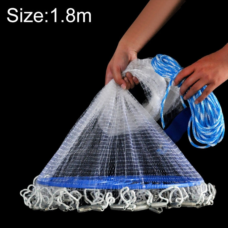 Skanto | 360 Wurfnetz Monofilament-Fischernetz, Höhe: 1,8 m