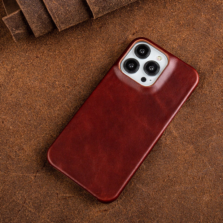 Skanto | Apple iPhone Hülle aus echtem Ölwachsleder