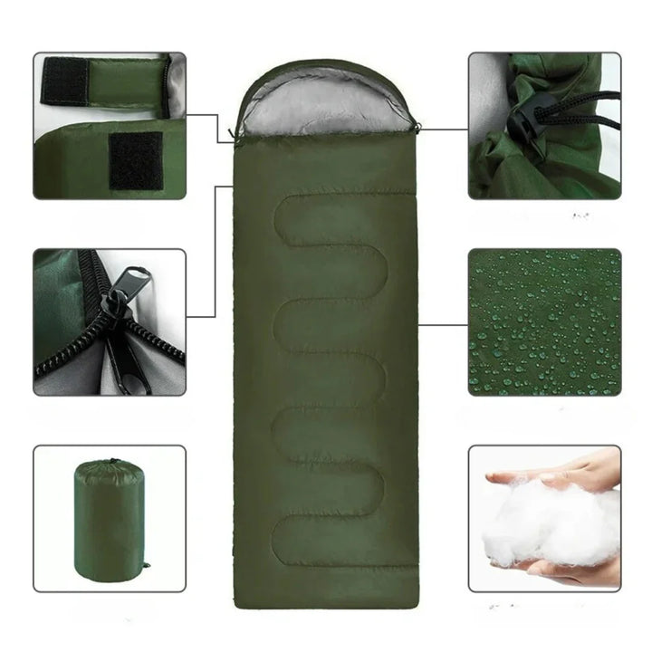 Skanto | Isolierter Camping-Schlafsack für Outdoor-Abenteuer