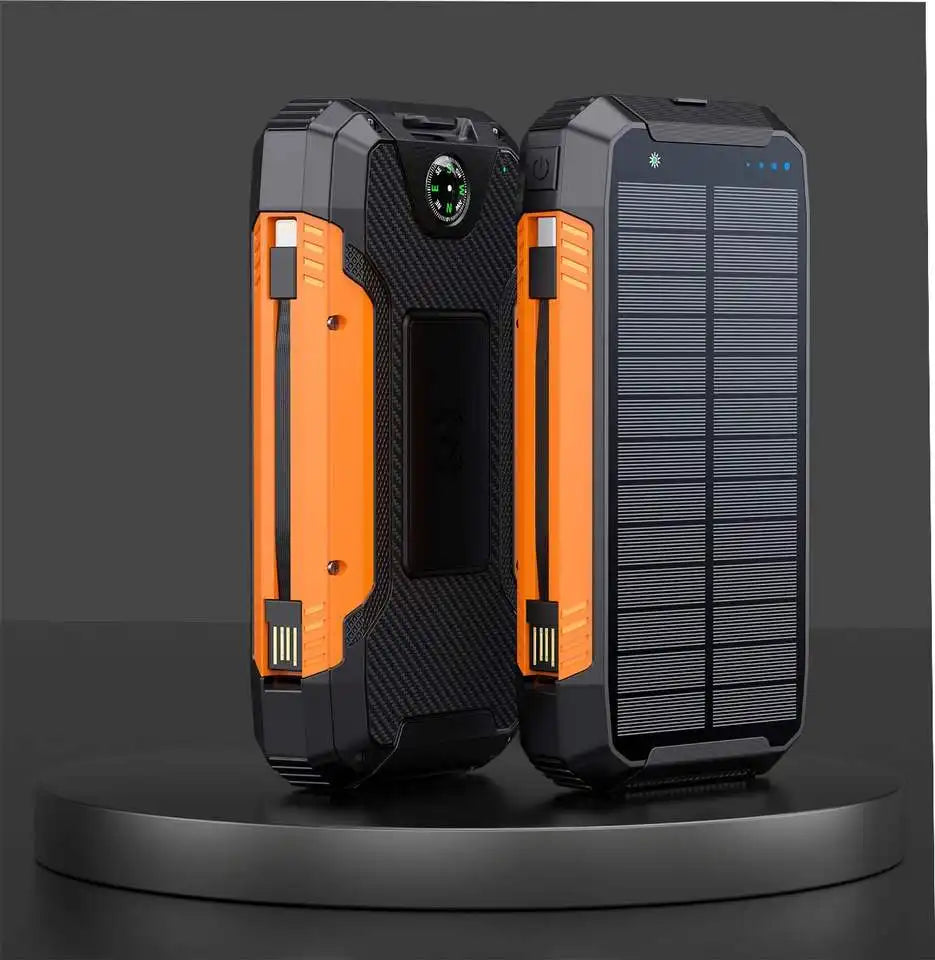 Skanto | 30000mAh Solar-Ladegerät, kabellose wasserdichte Powerbank extern