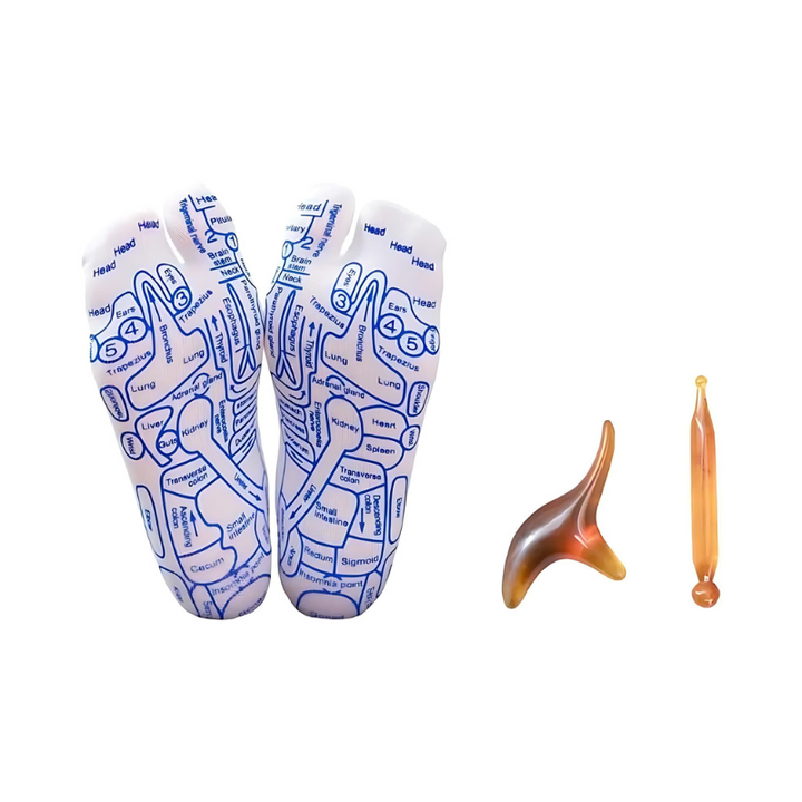Skanto | Therapeutische Massagesocken | Akupressur-Design für sofortige Schmerzlinderung & Entspannung zu Hause