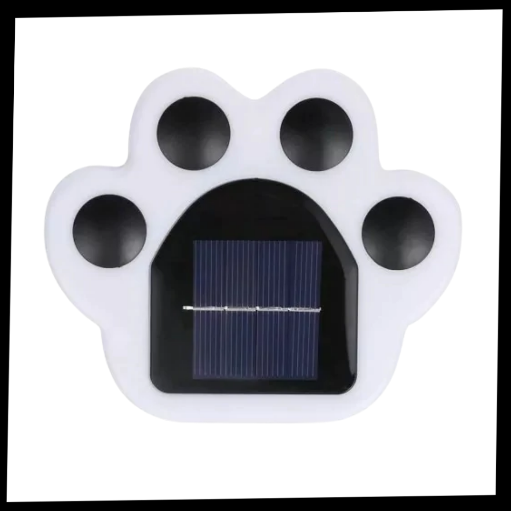 Solar-Pfotenabdruck-Wegleuchte