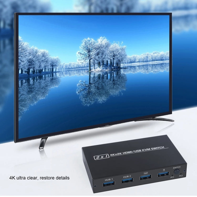 Skanto | AM-KVM201CL 2x1 4Kx2K HDMI / USB / KVM Switch