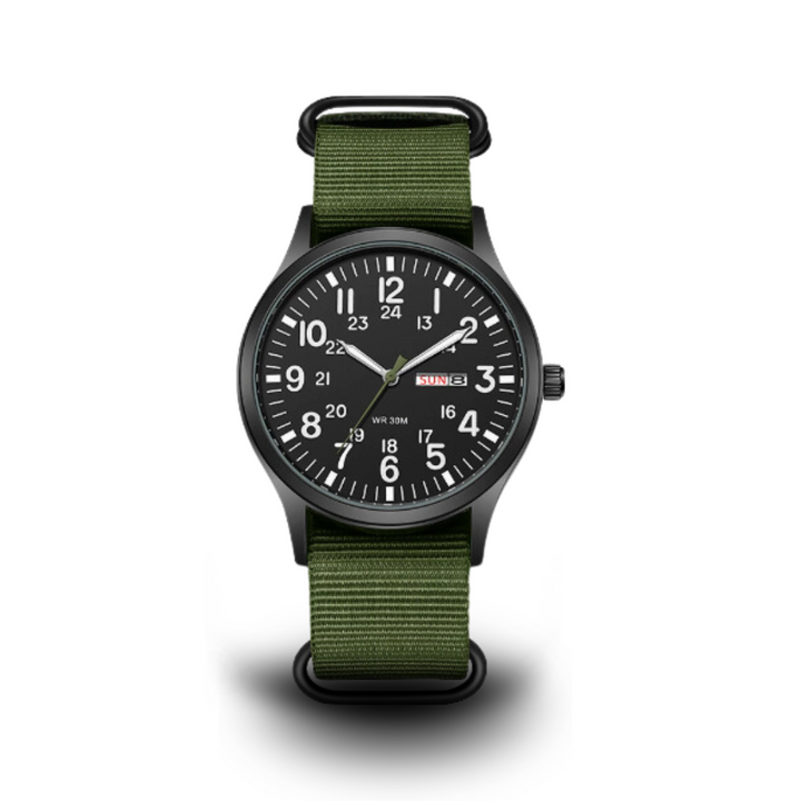 Skanto | Robuste Outdoor-Uhr für Herren – Wasserdichter Militärstil aus Edelstahl