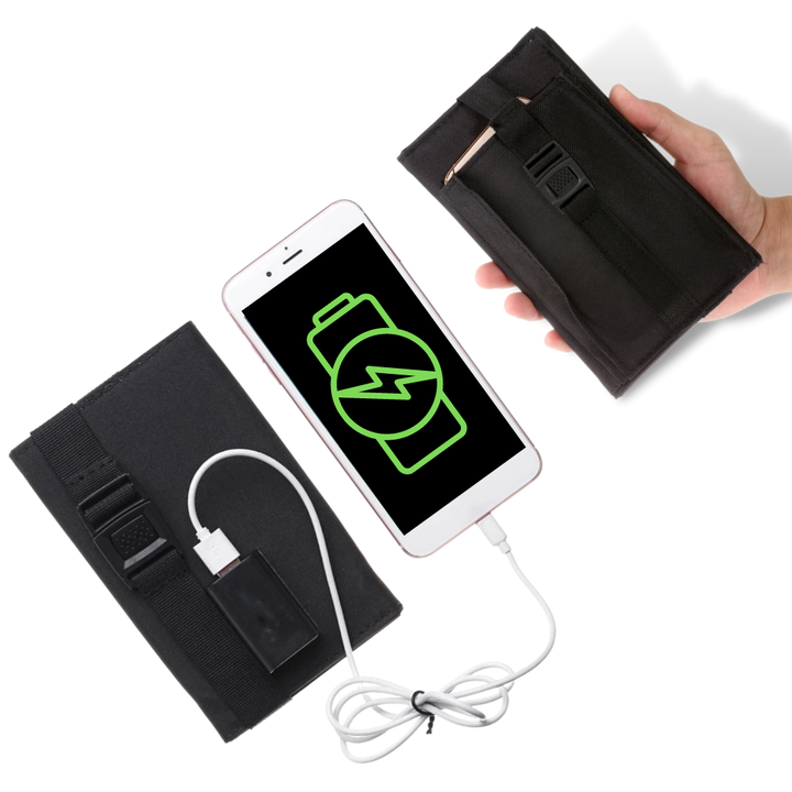 Tragbares Solarladegerät mit USB-Anschluss