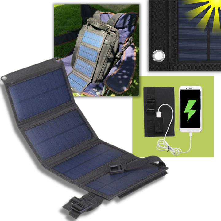 Tragbares Solarladegerät mit USB-Anschluss