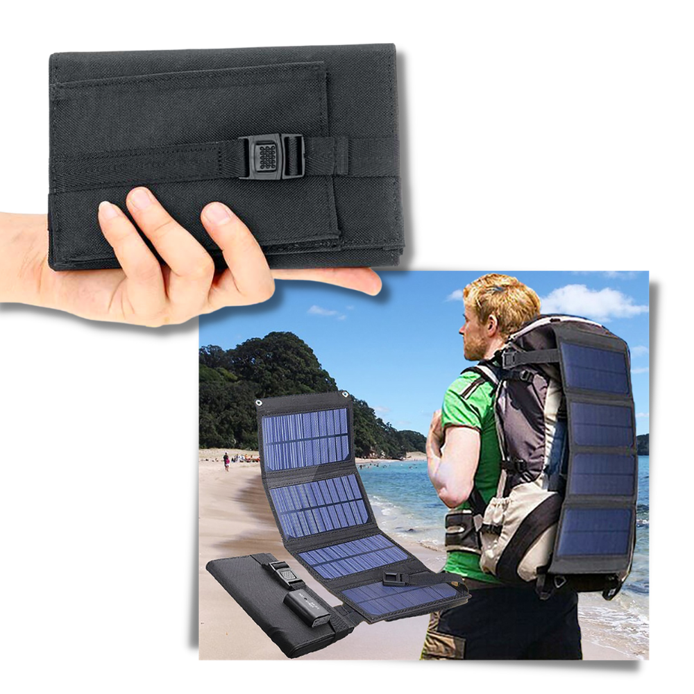 Tragbares Solarladegerät mit USB-Anschluss