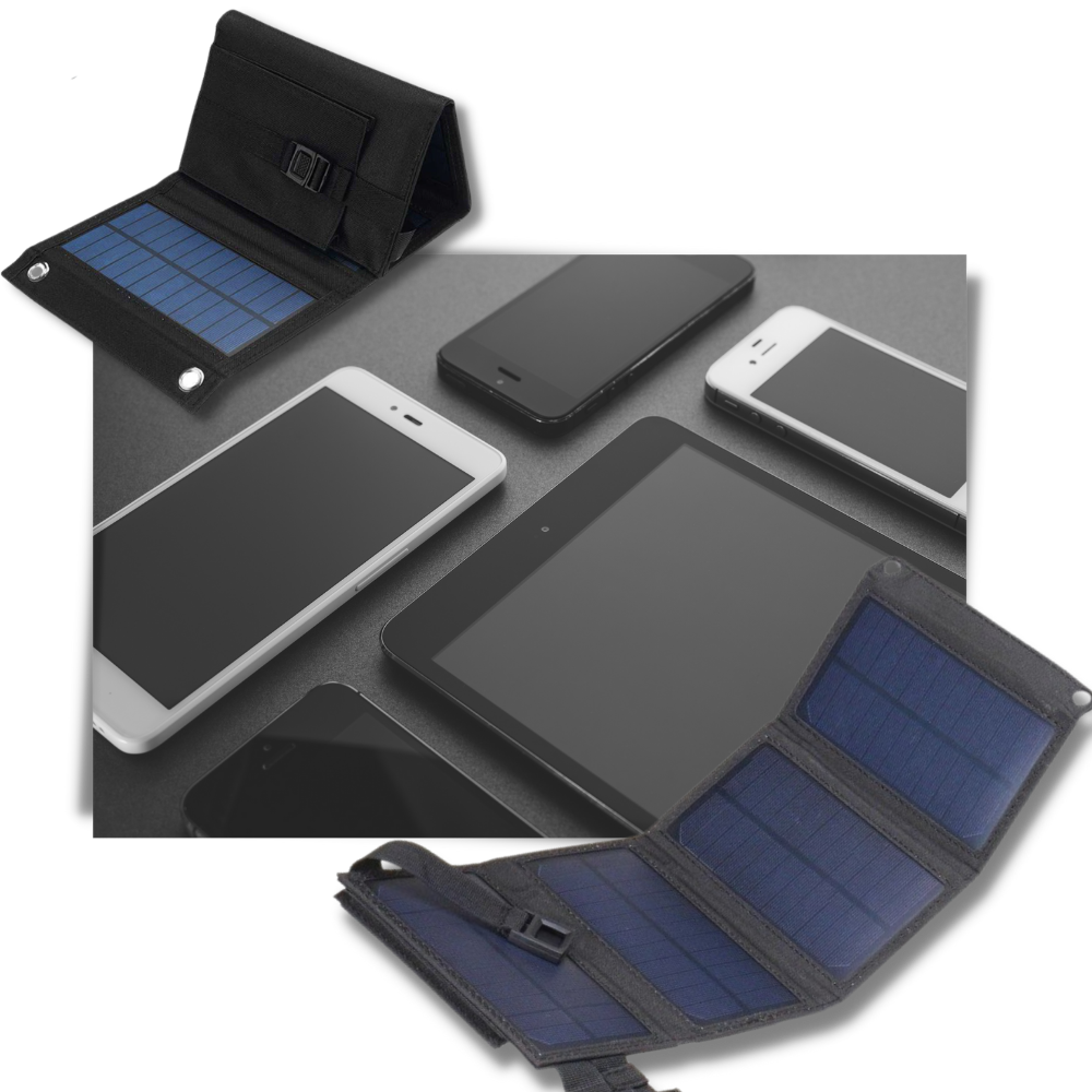 Tragbares Solarladegerät mit USB-Anschluss