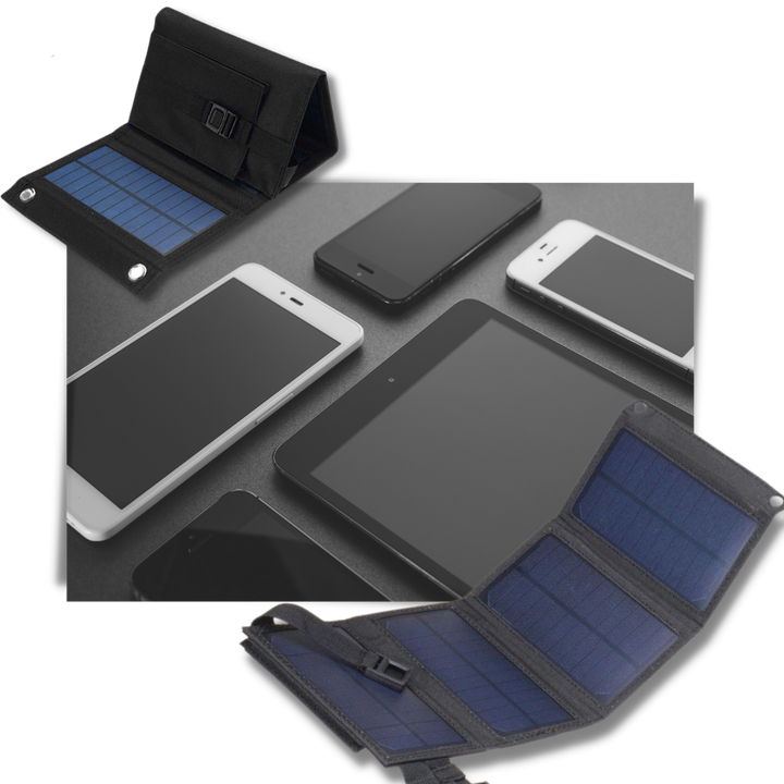 Tragbares Solarladegerät mit USB-Anschluss
