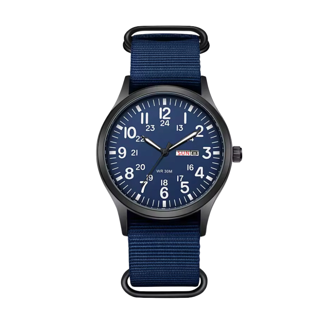 Skanto | Robuste Outdoor-Uhr für Herren – Wasserdichter Militärstil aus Edelstahl