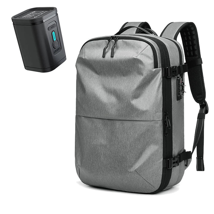 Skanto | Packlite Slim – Wasserdichter Kompressionsrucksack mit USB-Anschluss für Handgepäck