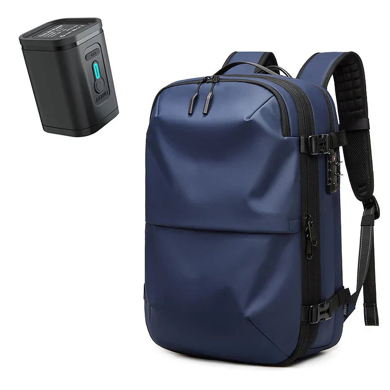 Skanto | Packlite Slim – Wasserdichter Kompressionsrucksack mit USB-Anschluss für Handgepäck
