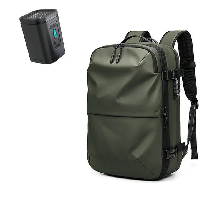 Skanto | Packlite Slim – Wasserdichter Kompressionsrucksack mit USB-Anschluss für Handgepäck