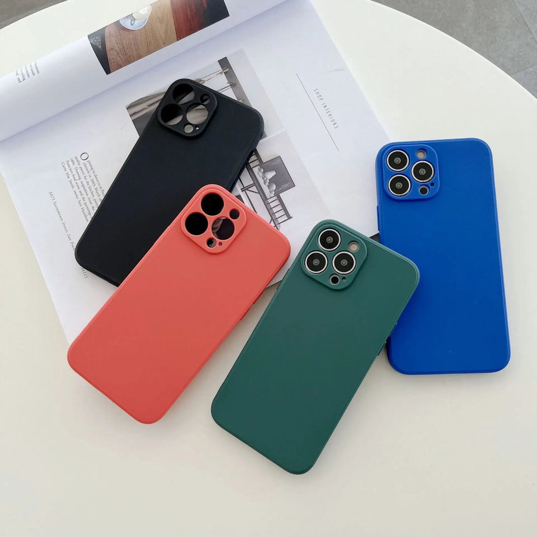 Skanto | Pastellfarbene einfarbige Silikon-iPhone-Hülle