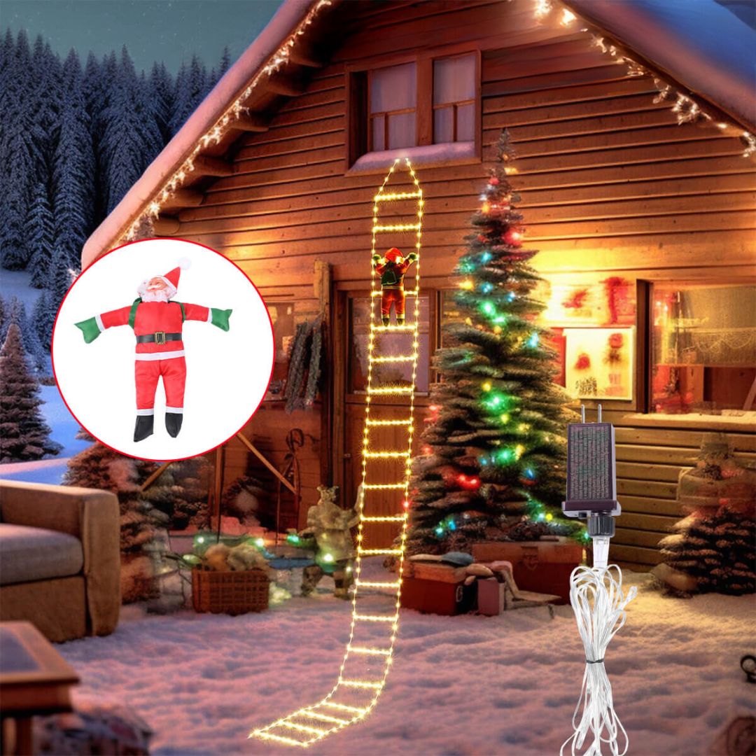 Skanto | ClimbJoy - Festliche Weihnachtsmann-Kletterleiter für Weihnachtsstimmung