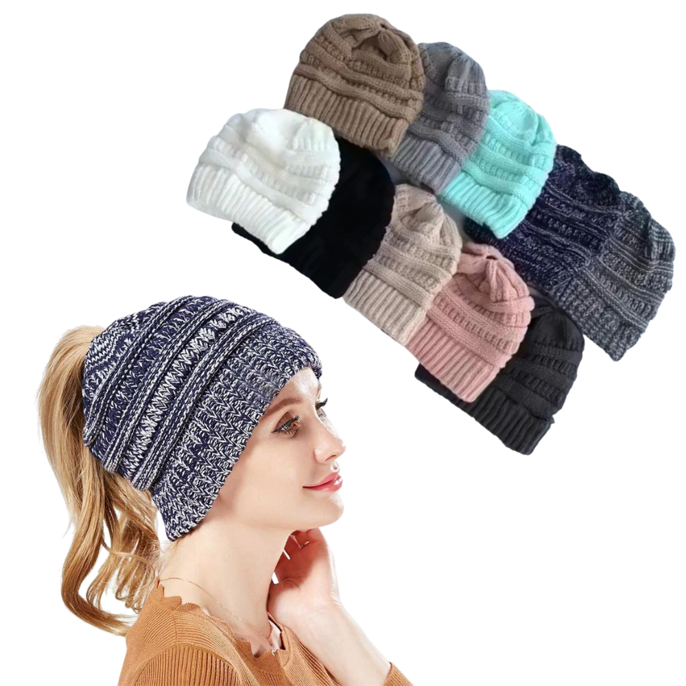 Pferdeschwanz- & Messy-Bun-Mütze