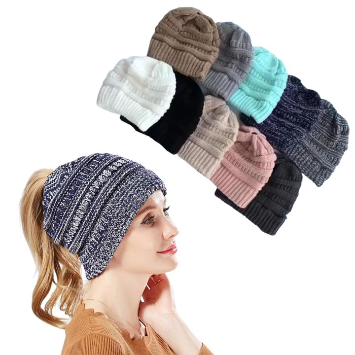 Pferdeschwanz- & Messy-Bun-Mütze