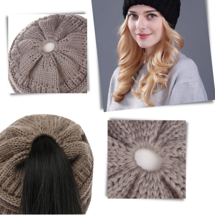 Pferdeschwanz- & Messy-Bun-Mütze