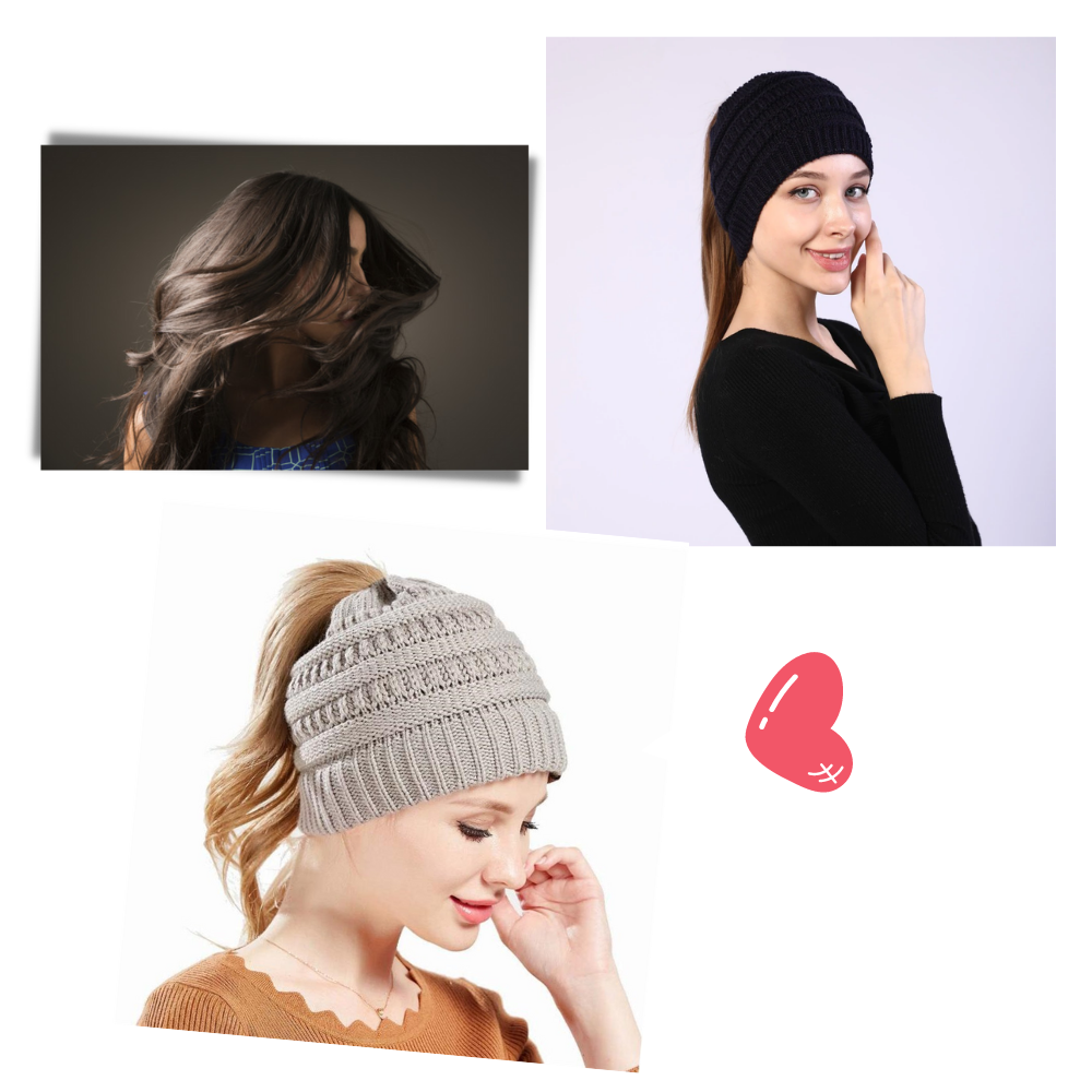 Pferdeschwanz- & Messy-Bun-Mütze